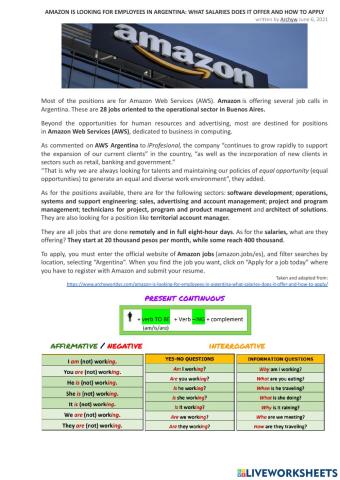 Amazon is looking for employees in Argentina