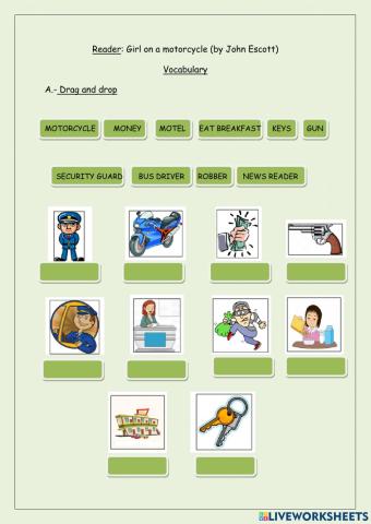 Girl on a motorcycle