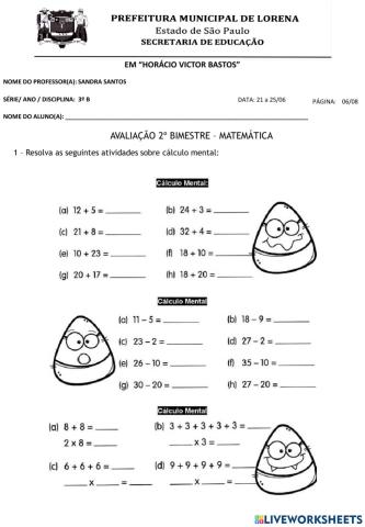 Avaliação matemática 2 bim 22-06