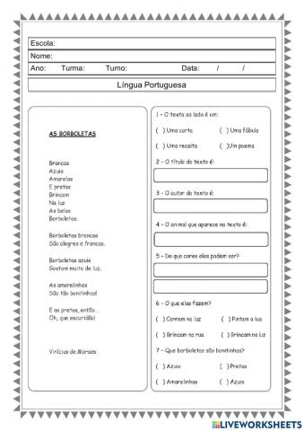 Leitura e interpretação de texto