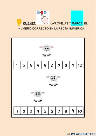 Conteo-RECTA NUMÉRICA