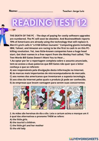 Reading test