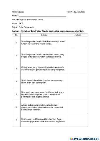 Modul Pendidikan Islam PK6 22062021