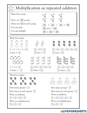 Multiplication as Repeated Addition