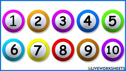 Menamakan nombor 1 hingga 10