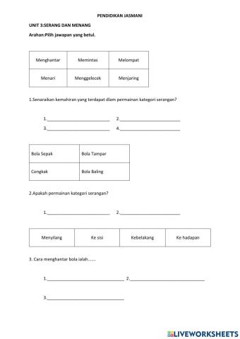 Unit 3:serang dan menang