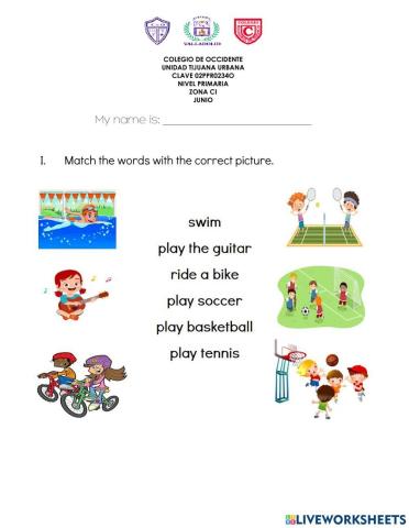 Examen Ingles Junio 1A-BP