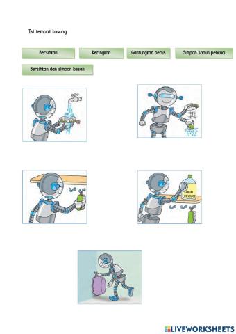 Langkah membersihkan alatan