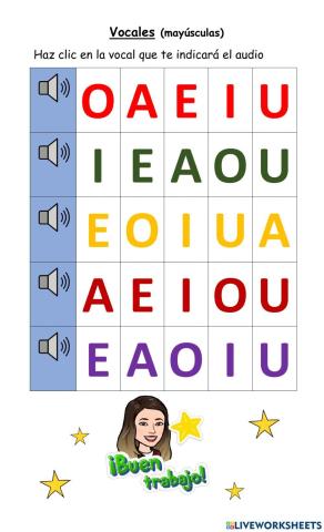 Vocales en Mayuscula