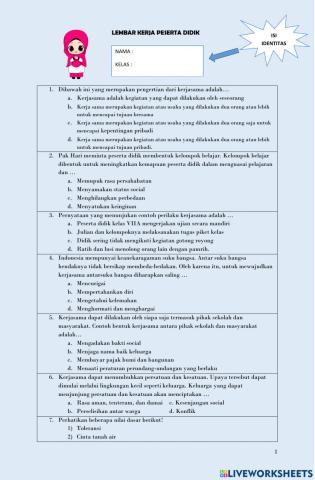 LKPD kerjasama dalam berbagai bidang