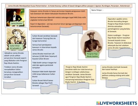 James Brooke Mendapat Kuasa Pemerintahan