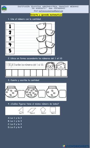 Matematica segundo y tercero