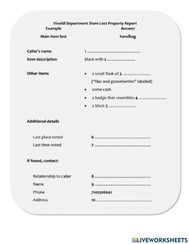 IELTS Listening - Section 1 (B)