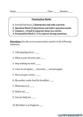 Punctuation Marks