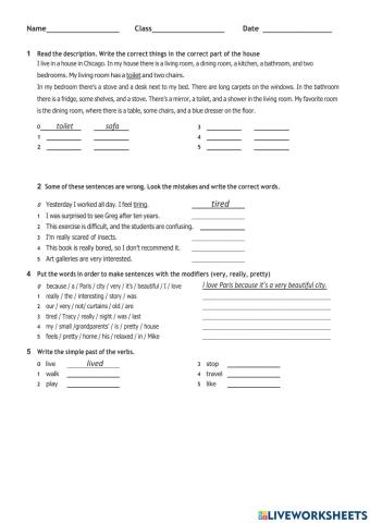 8th grade 4th Unit lesson