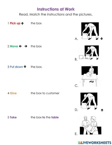 Instructions at Work: Matching