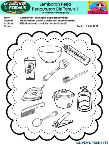 Mengenal alatan kebersihan diri
