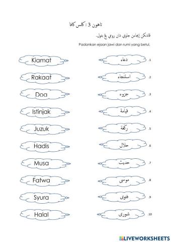 Kata Pinjaman Bahasa Arab