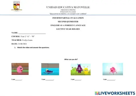 Fourth partial evaluation year 2