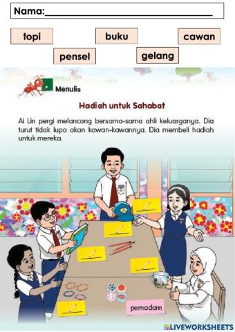 Bahasa Melayu Tahun 1