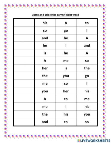 Sight Words