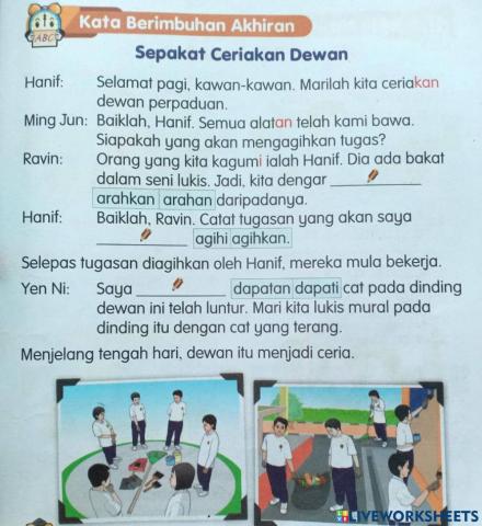 Kata imbuhan akhiran (Tahun 3)