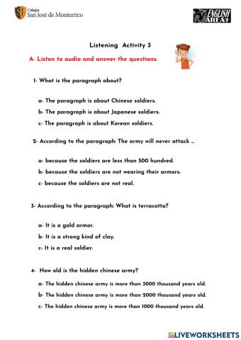 Listening 3 - Hidden Army