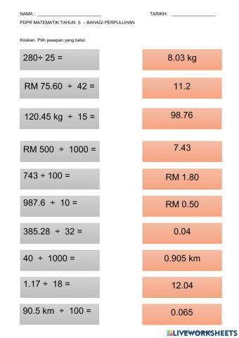 Bahagi perpuluhan Th 5