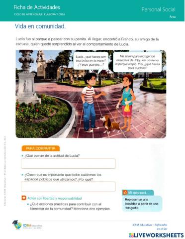 Convivencia en la comunidad