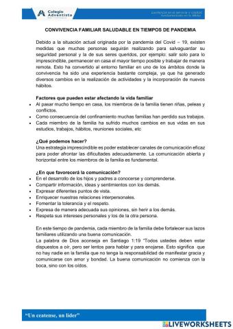 Lectura de un editorial