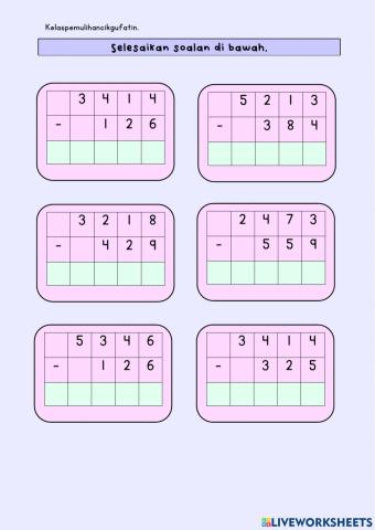 Tolak dengan mengumpul semula