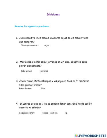 Divisiones