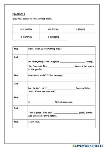 Present Continuous Tense