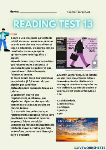 Reading test