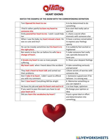 Heart idioms