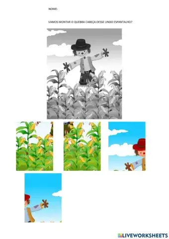 Quebra cabeça do espantalho