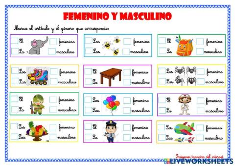 Femenino y masculino