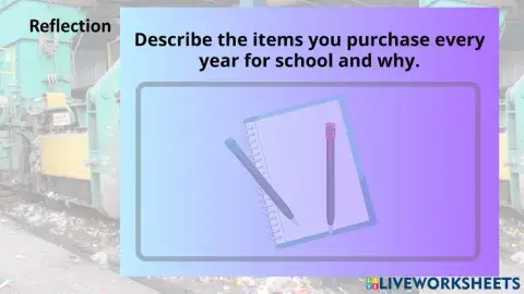 Recycling in my school