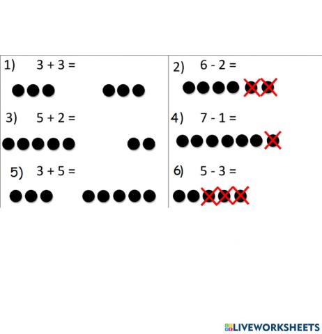 Add subtract dots