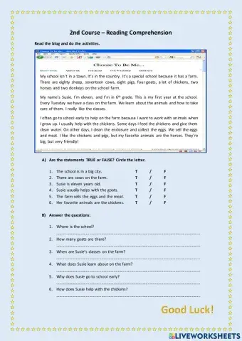 2nd course - Reading