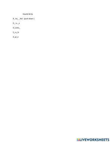 Hear and write