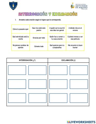 Signos de interrogación y exclamación