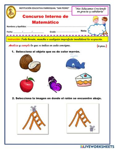 Prueba de matemática