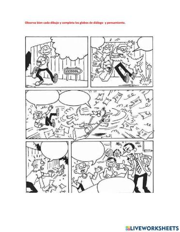 Historieta. Completar.