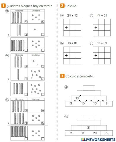 Sumas por descomposición