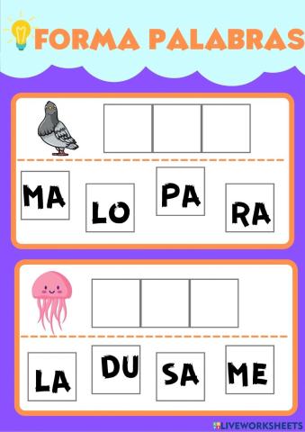 Forma palabras