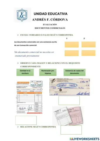 Documentos comerciales