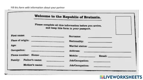 Asking for personal information