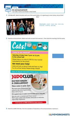 Write an announcement