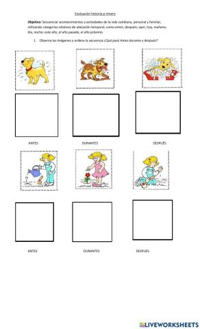 Unidad tiempo: primero basico